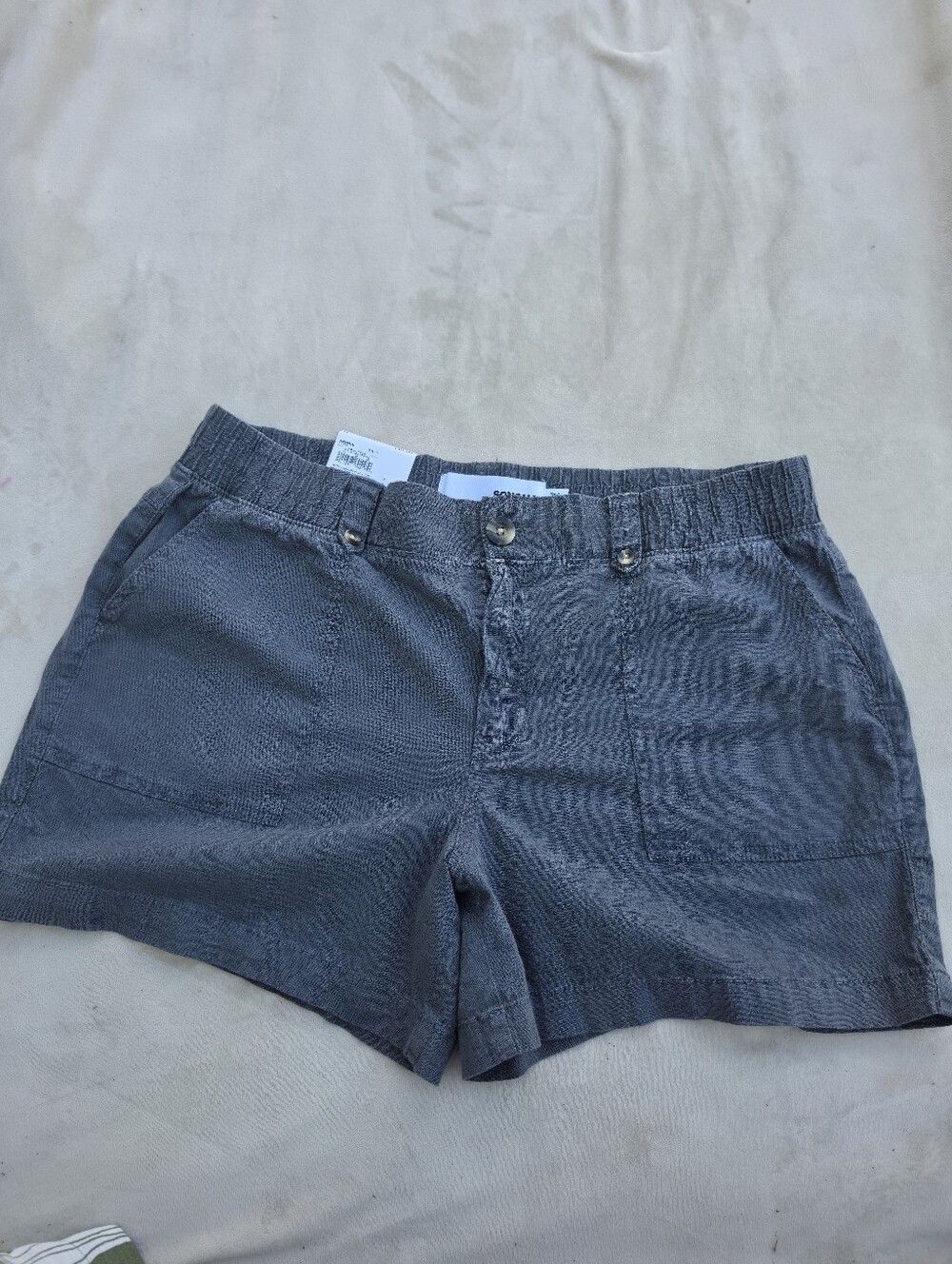 Sonoma Dark Gray Elastic-Waist Women's Shorts
